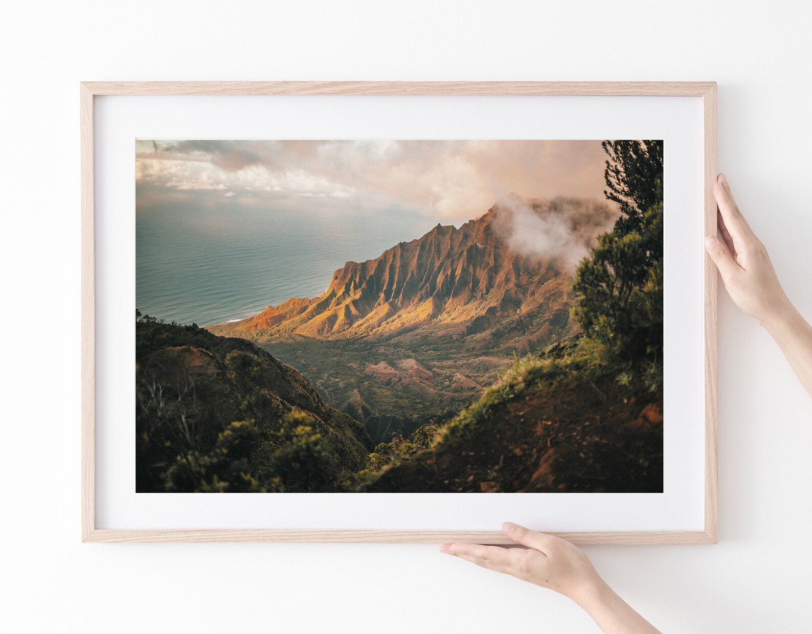 Hawaii Mountain Range Beach Nature Print Hawaii Landscape - Etsy