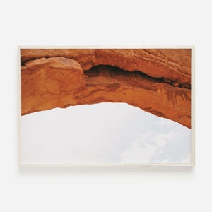 Desert Arch Print, Moab Utah, Arches National Park, Desert Landscape Print, Arches Wall Art, Boho Desert Print, Burnt Orange Arch Photo