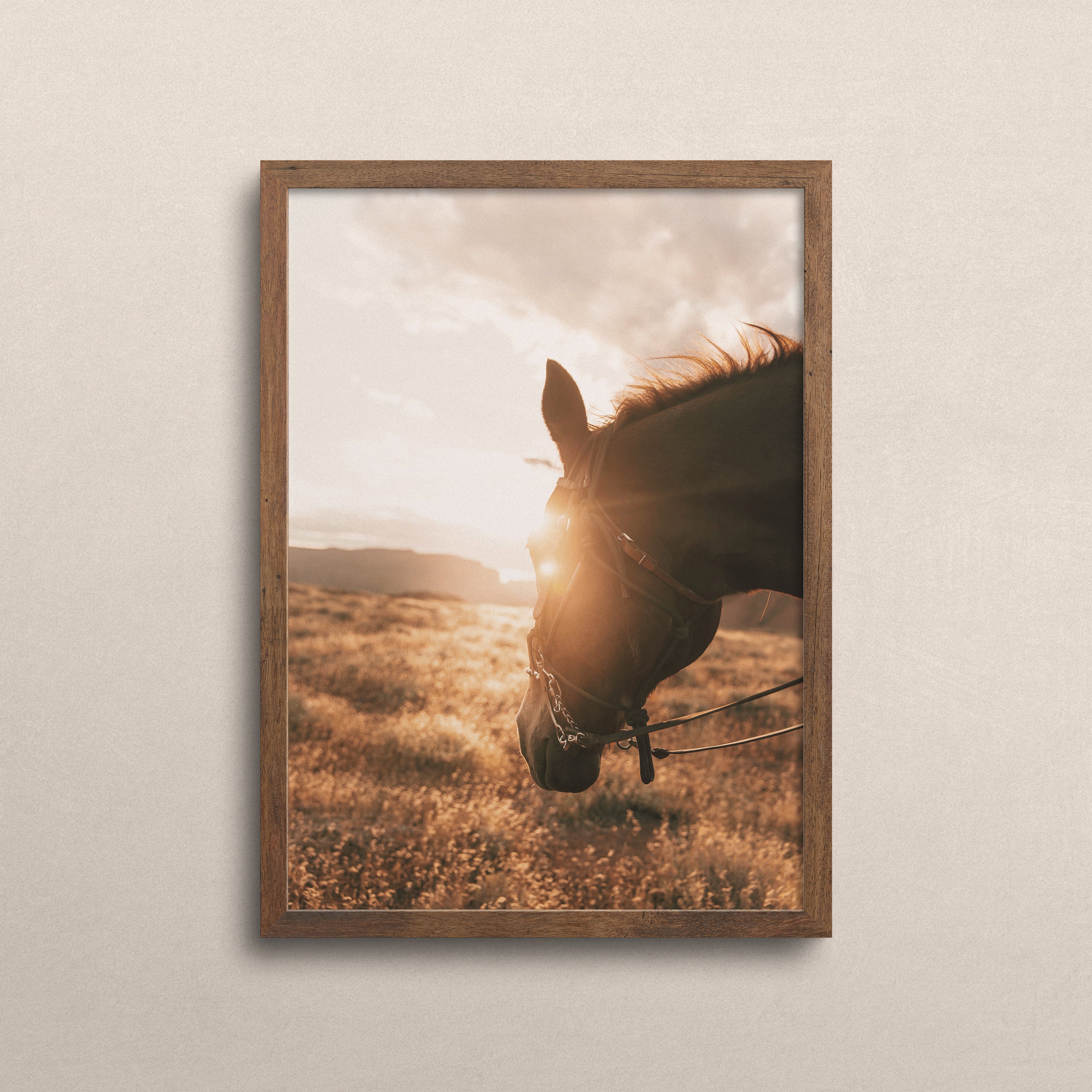 Western Horse Wall Art Farm Animal Print South Western Etsy