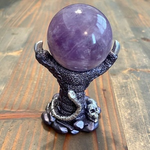 Amethyst Sphere on Dragon Claw Stand