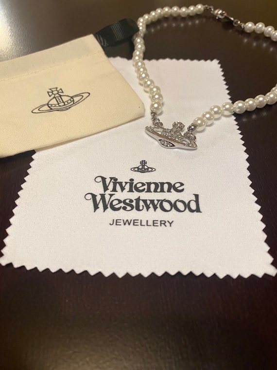 Vivienne Westwood Pearl Necklace - Etsy 