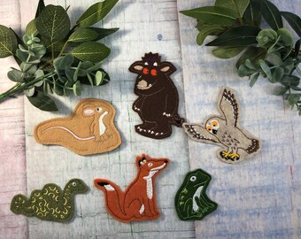 The Gruffalo Finger PuppetsFlannel boardFelt StoryECEPreschoolCircle TimeStory timeTeacher ResourceCreative playkid giftHomeschool