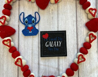 Tarjeta de bolsillo del Día de San Valentín y títere de dedo correspondiente