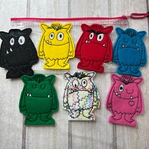 Bunte Monster, Emotionen, Fingerpuppen, Verhaltensspezialisten, Ratgeber, Sprachpathologen, ruhiges Spielen