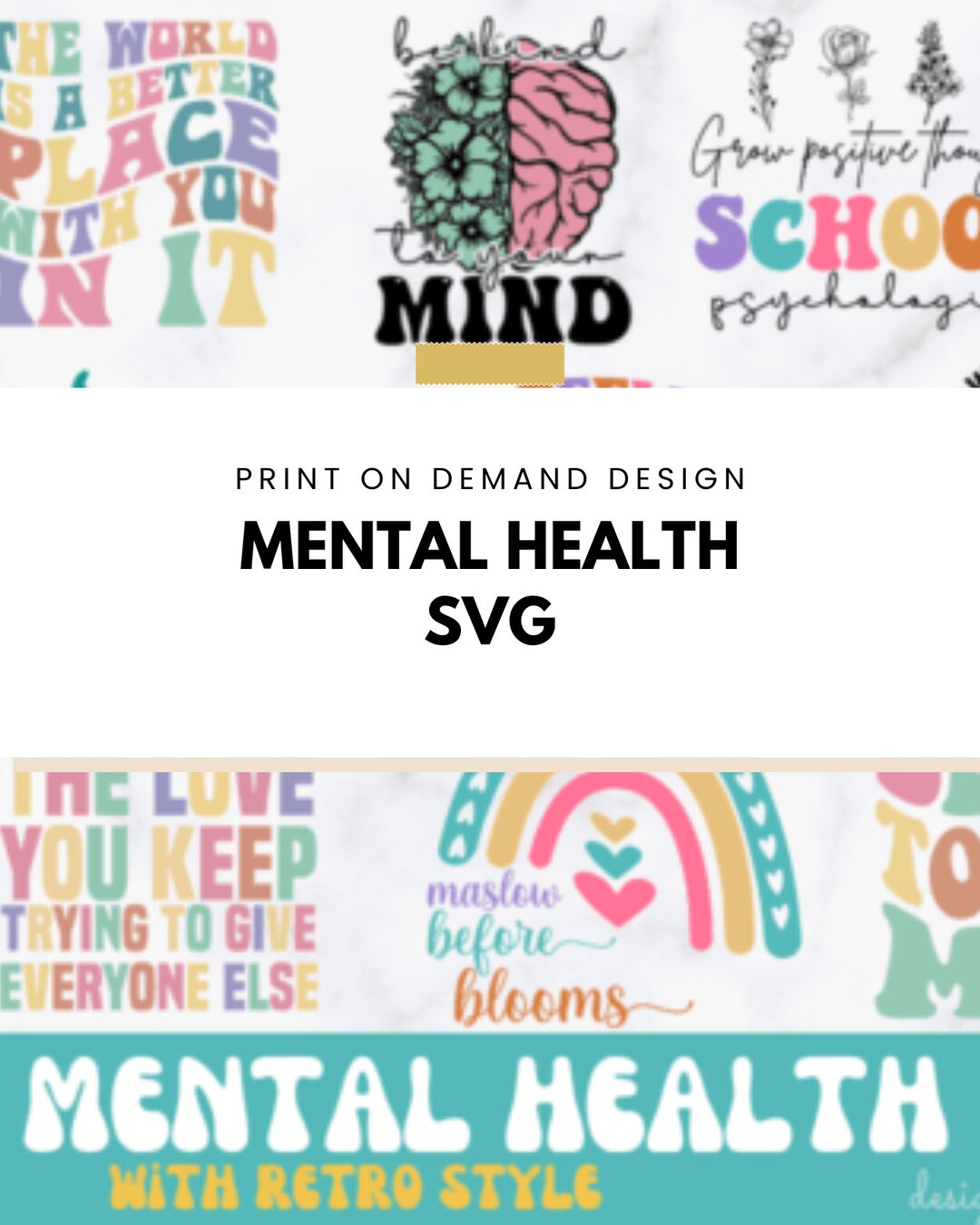 Mental Health SVG Bundle, Positive SVG - Etsy