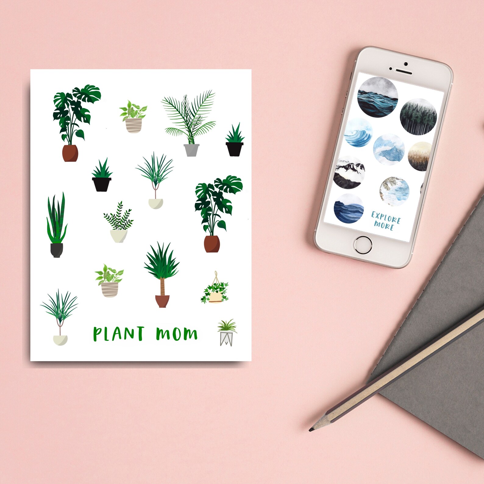 Sticker Watercolor Sheet Matte Sticker Paper Stickers Etsy