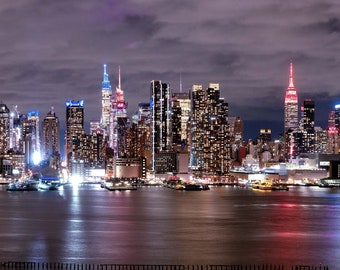 Manhattan Skyline | New York City | Wall Art Decor | Travel Photography | Multiple Sizes and materials