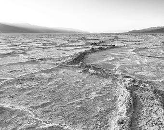 Merciless – Black and White Badwater Basin Print, Death Valley Fine Art Photography