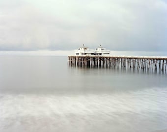 Malibu Pier at Sunrise Print,  California Beach Fine Art Photography,