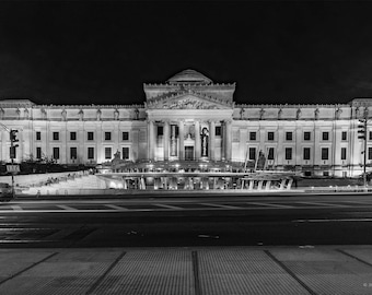 Brooklyn Museum Architecture Photography Print – New York Nightscape Fine Art Print