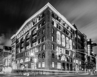 De Vinne Press Building NYC Architecture Print – Black and White Fine Art Photography