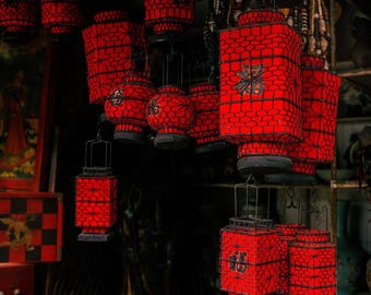 Lanterns of Shanghai Print,   Asian Decor Fine Art Travel Photography