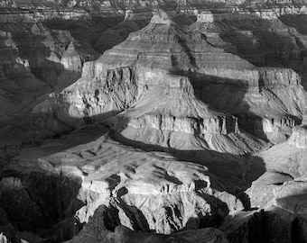 Stone Cathedral – Black and White Grand Canyon Unframed Print,  Fine Art Wall Decor