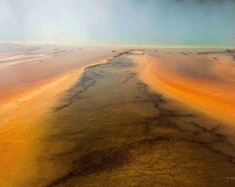 Grand Prismatic Spring Print, Yellowstone Fine Art Photography