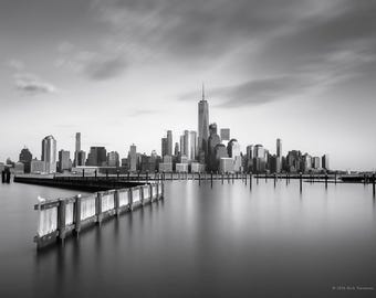 Manhattan Skyline Print – Black and White New York City Fine Art Photography