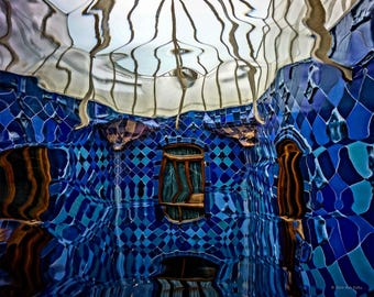 Liquid Gaudí, Casa Batlló Reflection Print, Antoni Gaudí Architecture Fine Art Photography