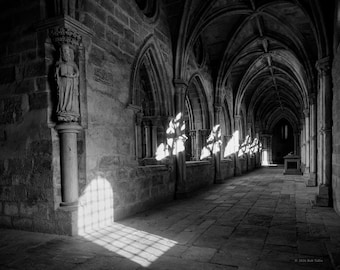 Évora Cathedral Print, Gothic Cloister Fine Art Photograph