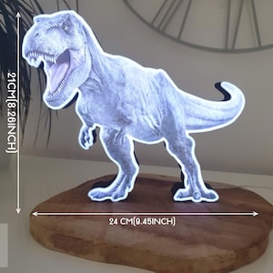 T-rex dinosaur lamp, light room decoration, LED