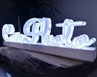 Personalized Text Light, Sign, Display, Home, Lighting, LED, Logo