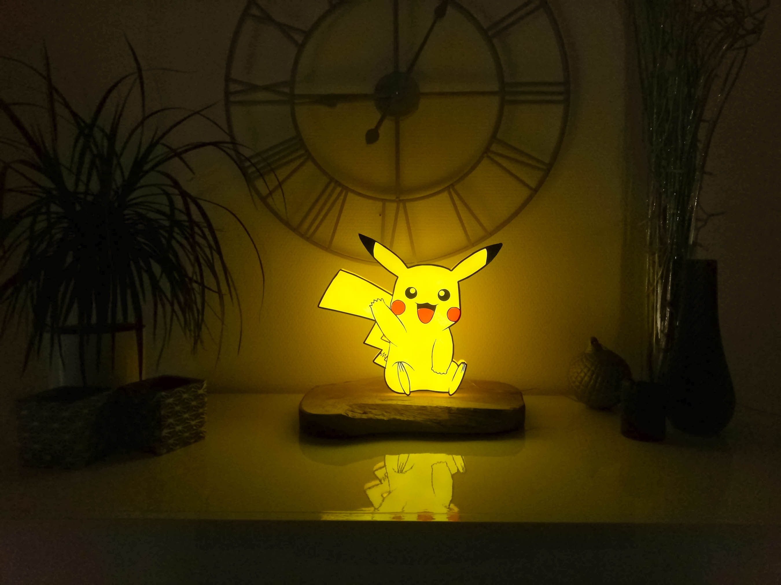 Pokemon Child Watch Pikachu Light Figure LED Decoration Room