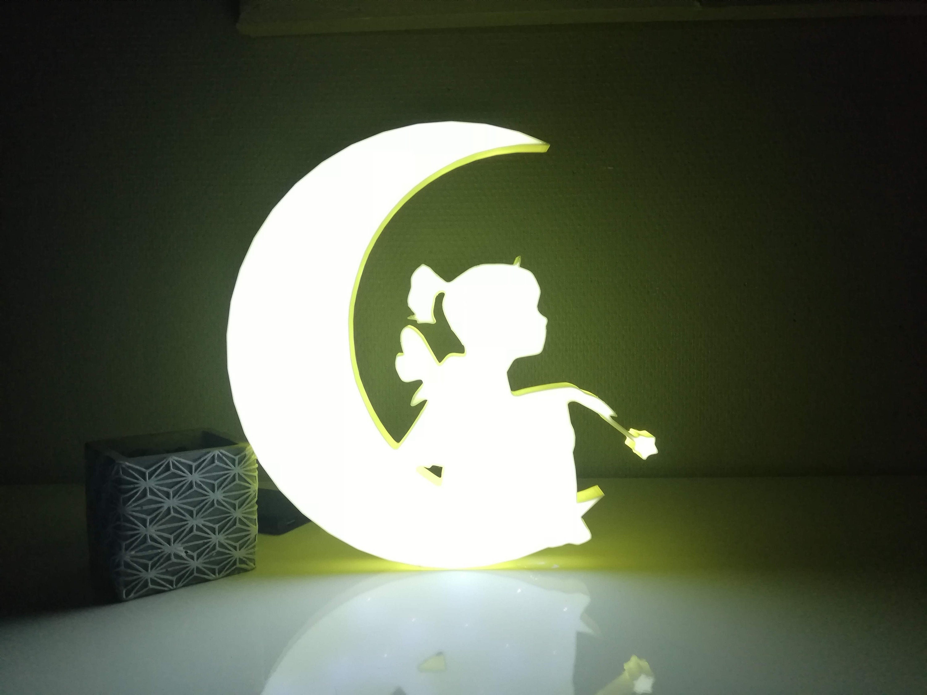 Generic Lampe D'ambiance Lune - Blanc - Prix pas cher