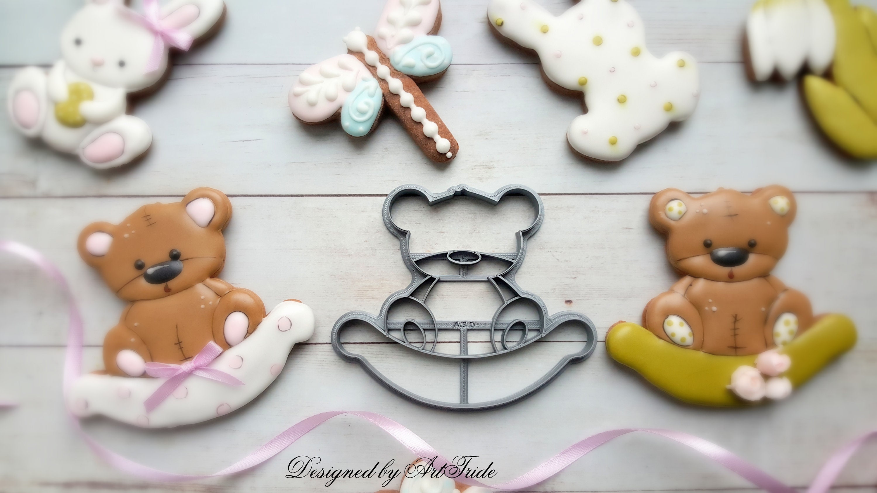 Baby Pin Cookie Cutter, Baby Shower Cookie Cutters, Pin Cookie Cutter, Bear  Cookie Cutter 