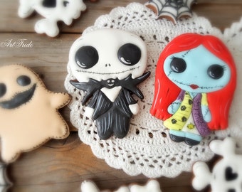 Cookie cutter Jack and Sally + Zero