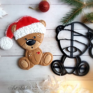 Cookie cutter Christmas Teddy Bear