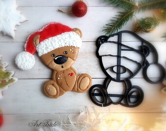 Cookie cutter Christmas Teddy Bear