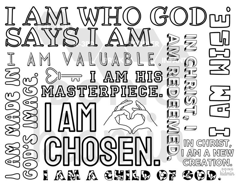 My Identity in God - Etsy