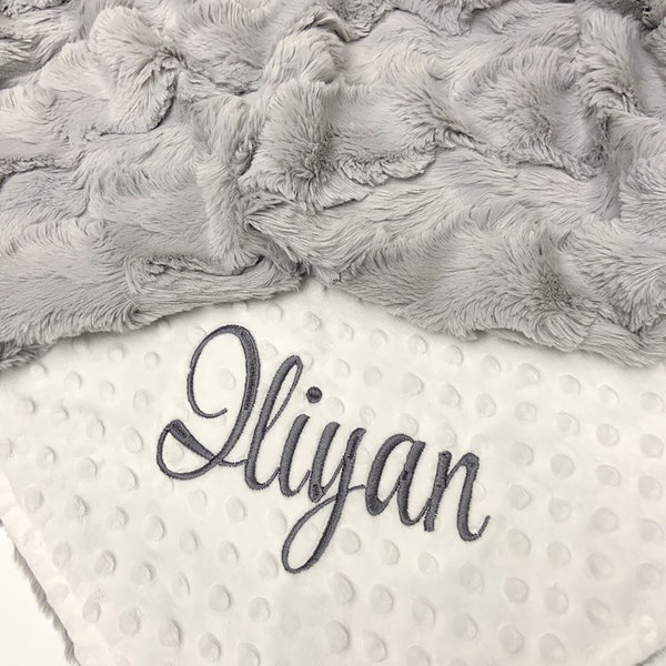 Gray Baby Blanket Etsy