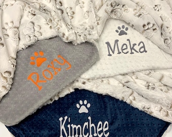 Personalized Pet Blanket – Coco Mocha Prism Paws, Luxe Minky Blanket