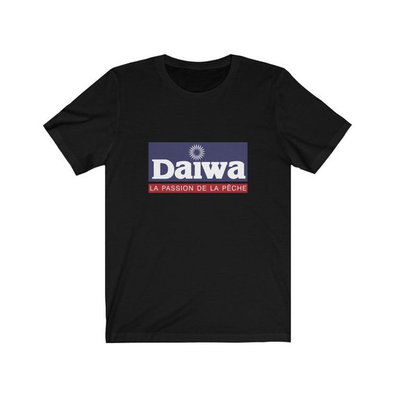 Unisex T Shirt Short Sleeve Daiwa Fishing Logo Jersey Tee Crew