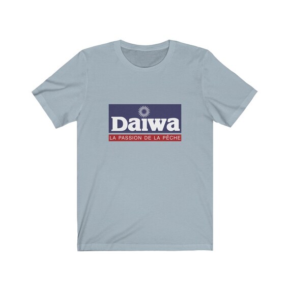 unisex T Shirt Short Sleeve Daiwa Fishing Logo Jersey Tee Crew Neck Regular Fit