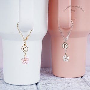Hibiscus Flower Charm for Stanley Tumbler Cup,Hibiscus Flower Cup Handle Charm,Cute Flower Charm for Stanley Cup,Simple Modern Cup Charm