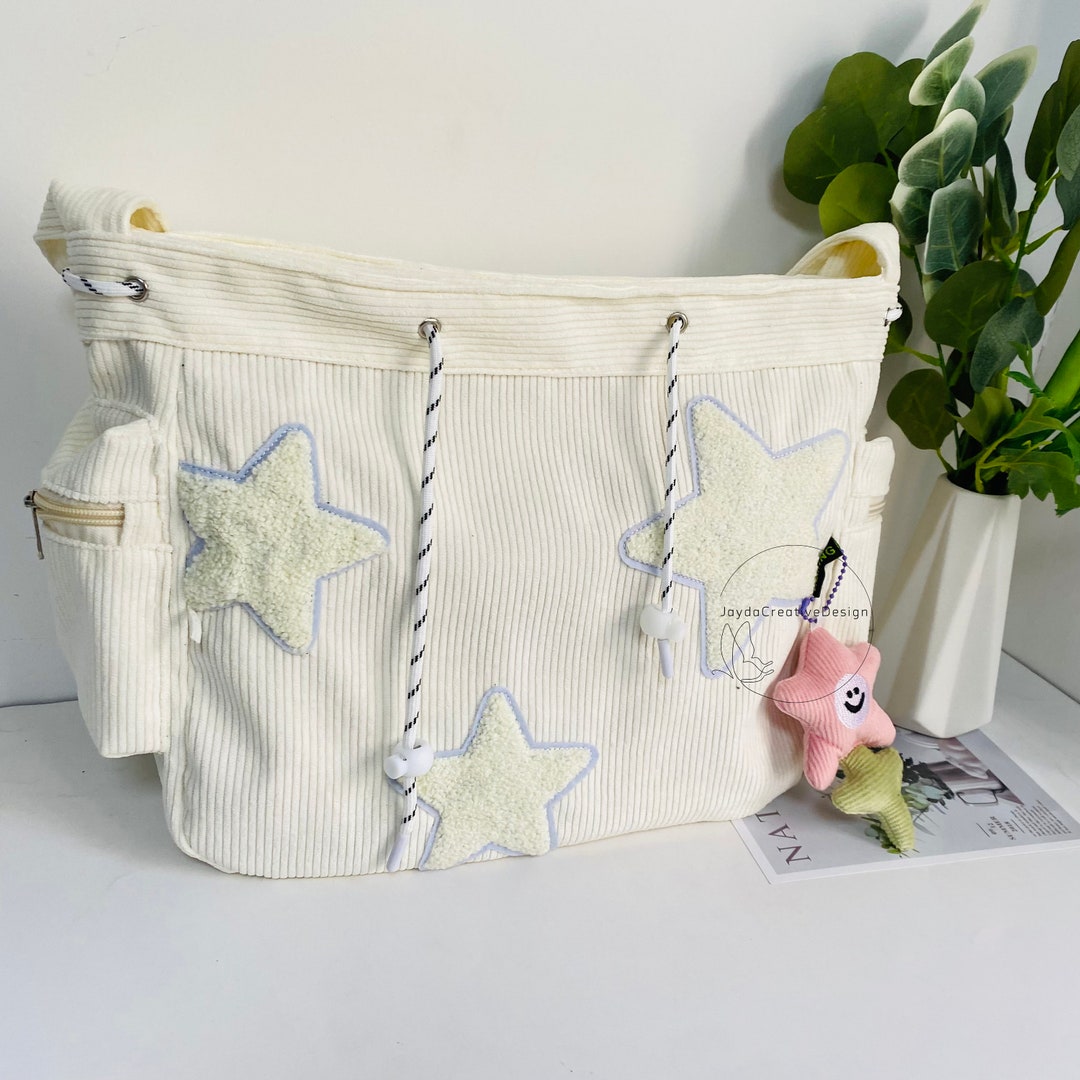Star Cute Crossbody Bag White Shoulder Bag Crossbody Etsy