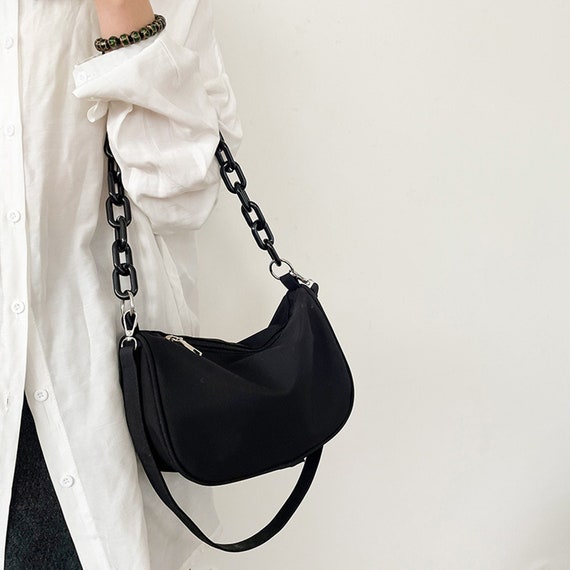 tote bag with chain strap