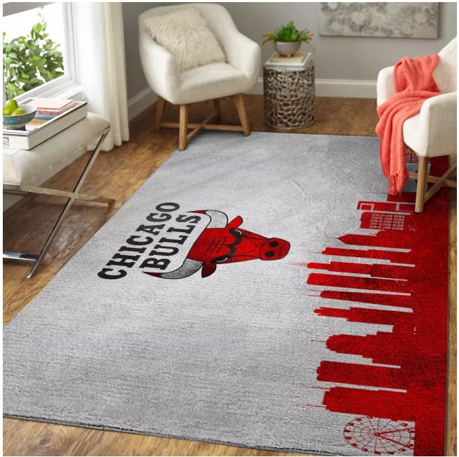 NBA Chicago Bulls Logo Teppich & Teppich NBA Chicago Bulls | Etsy