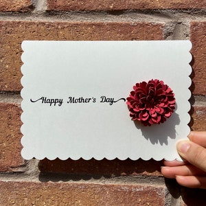Cartão feito a mão feliz do dia das mães | Cartão para mamãe com flores | cartão de cumprimentos da mamã das flores | Cartão vazio do dia das mães | cartão do dia das mães |