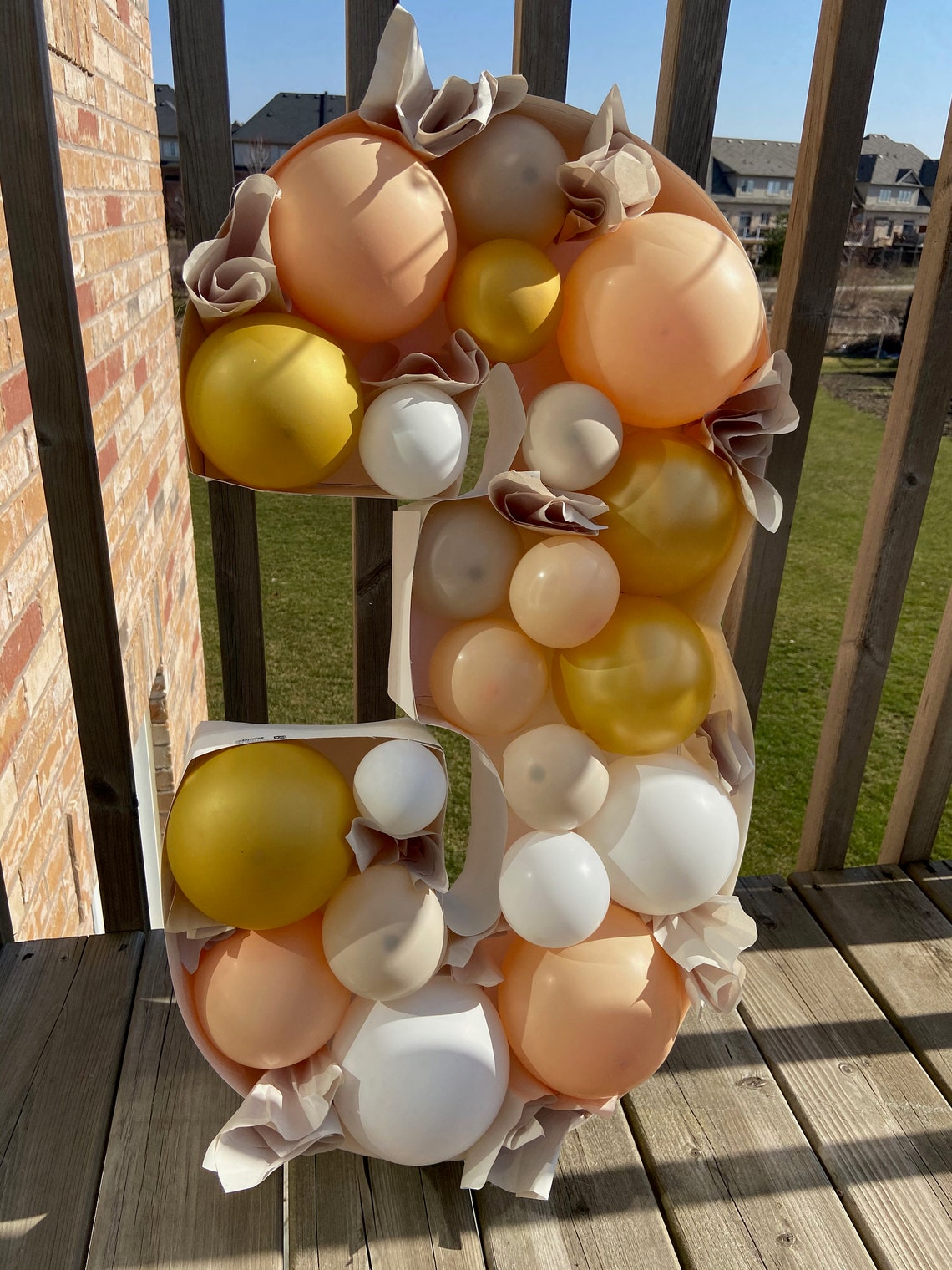 Number 3 Balloon Mosaic Template Digital Download 2 Ft Etsy Canada