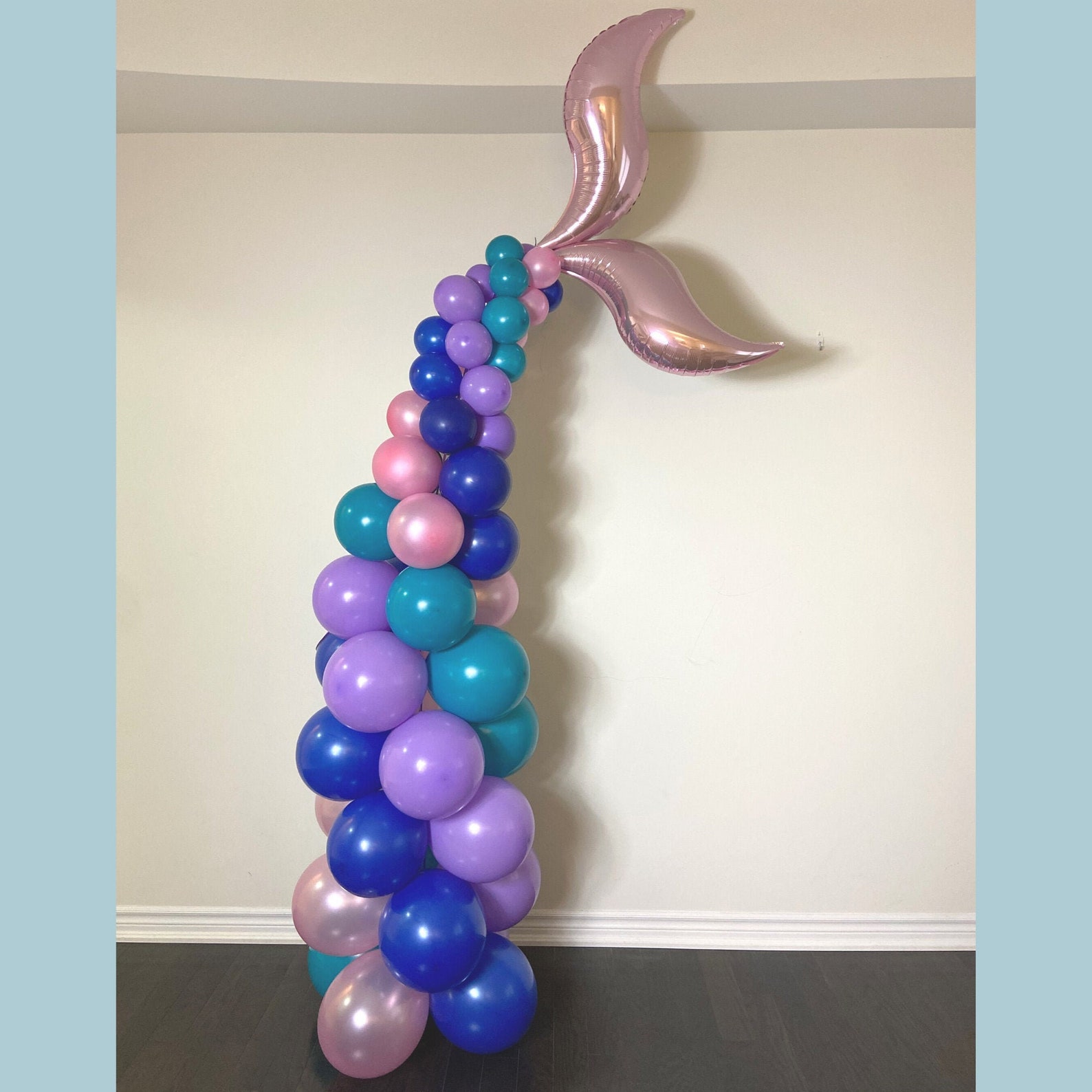 Mermaid Tail Fin Balloon Garland Arch Under the Sea Birthday Etsy UK