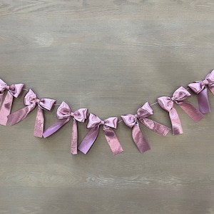 Bow Party Decor, Ribbon Bridal Shower Decor, Coquette Themed Party Supplies, She&#39;s Tying the Knot, Purple, Girl Bow 1st Birthday Cake Smash