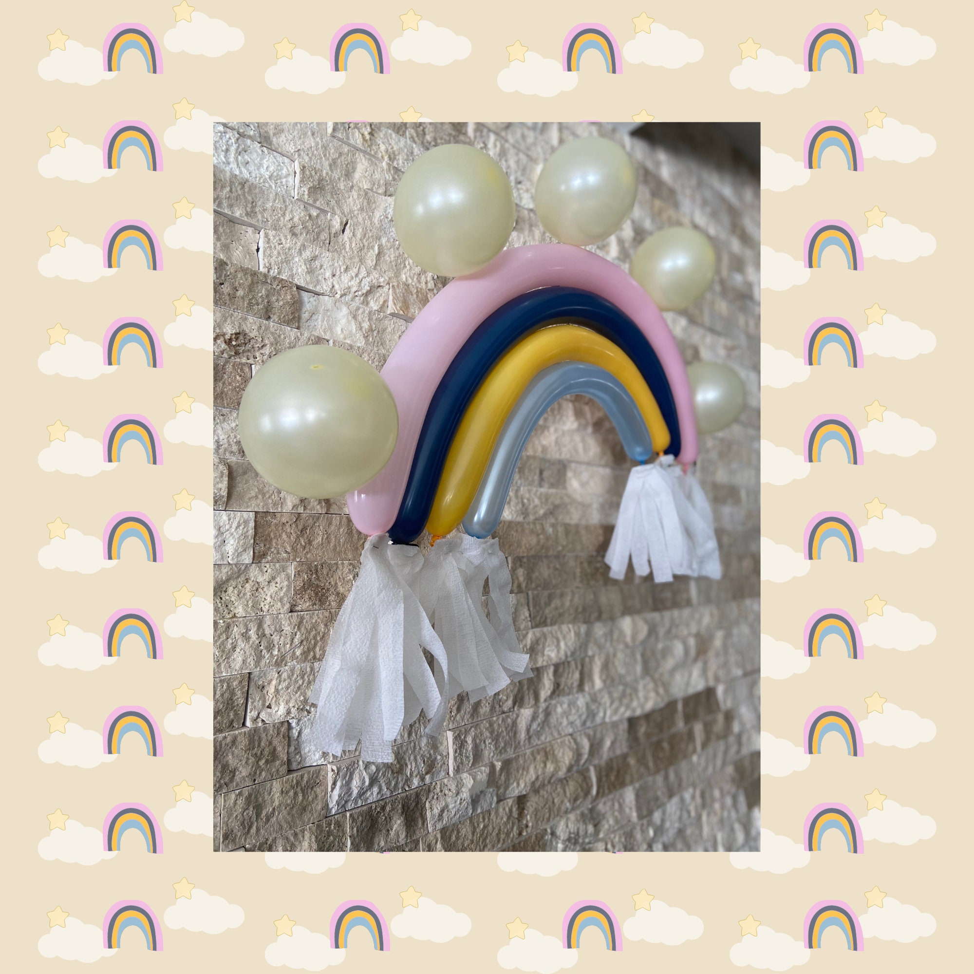 Boho Rainbow Balloon Kit Boho Birthday Balloons Muted Etsy