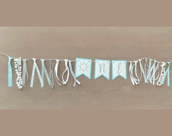 Winter Wonderland High Chair One Banner, Banner de fiesta de cumpleaños de copo de nieve, Primera fiesta de cumpleaños de Winter Onederland, Decoración de fiesta temática congelada