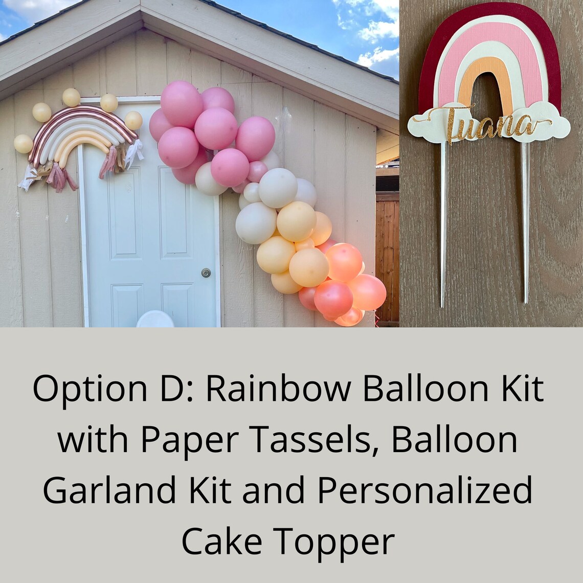 Boho Rainbow Balloon Kit Boho Birthday Balloons Muted Etsy