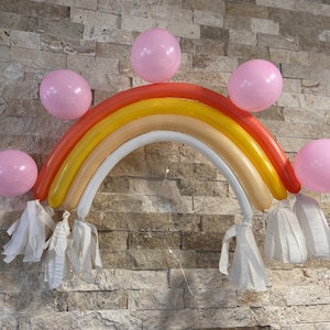 Boho Rainbow Balloon Kit | Boho Birthday Balloons | Muted Colours Balloons | DIY Kit | Party Balloon Decor
