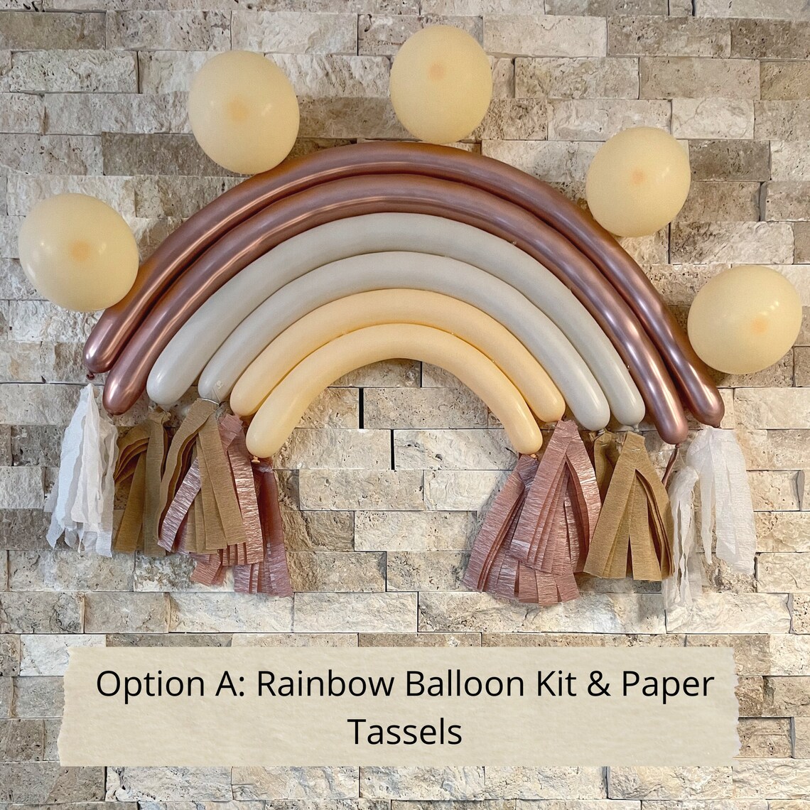Boho Rainbow Balloon Kit Boho Birthday Balloons Muted Etsy