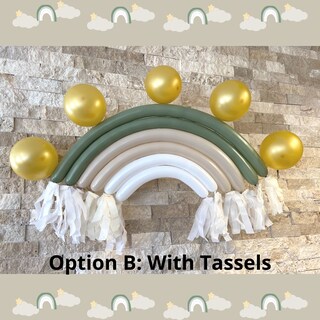 Arco Palloncini Struttura Decorazioni Compleanno 1 Anno Boho - Con Banner 12 Mesi, Palloncini, Porta Foto, Tema Arcobaleno Giochi Bimba 1 Anno