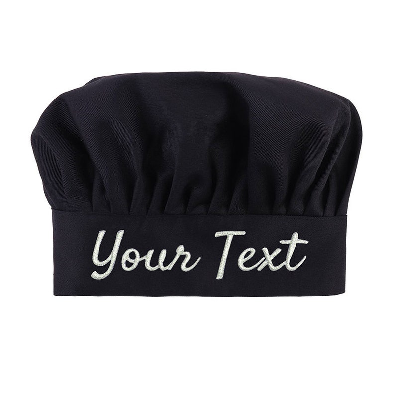 Personalized Embroidered Chef Hat for Adults Custom Elastic Etsy