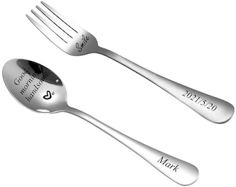 - Stamped Spoon Funny Gifts for Mom. Stainless Steel Silverware Coffee Before Talkie Option to Personalize with a Name